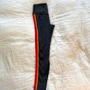 Grey Avaitor Nation 5 Stripe Leggings